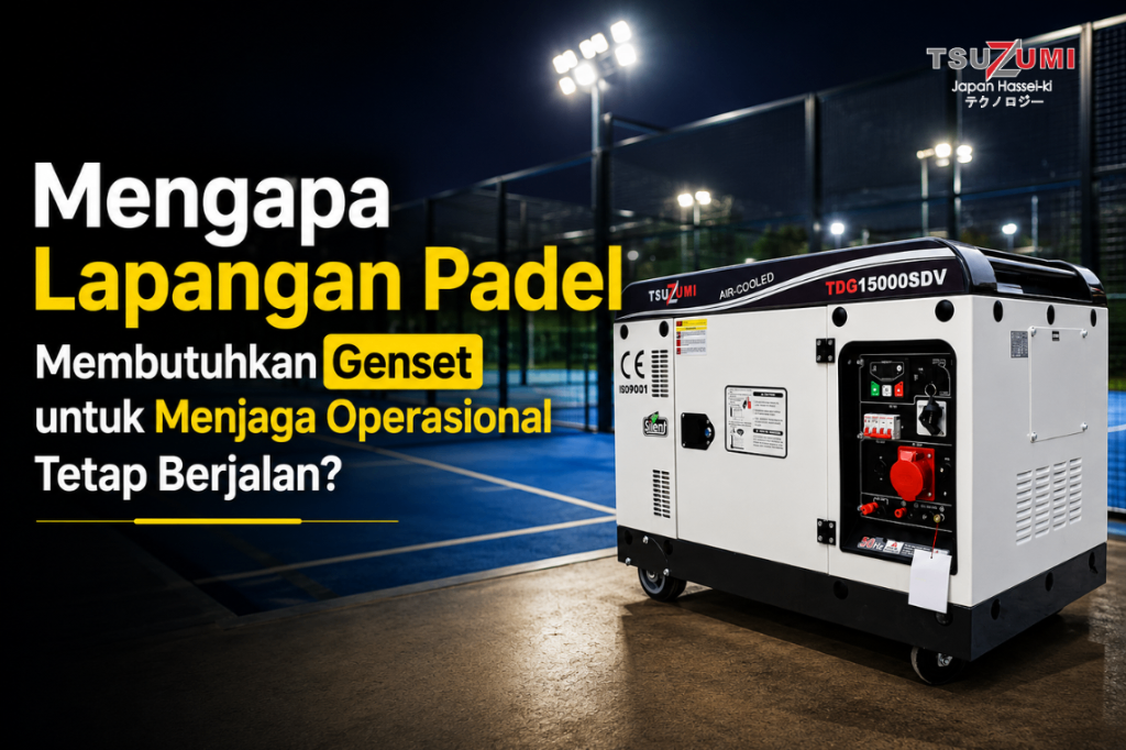 Mengapa Lapangan Padel Membutuhkan Genset untuk Menjaga Operasional Tetap Berjalan?